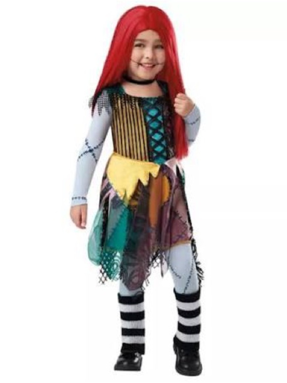 Disney Sally Costume Dress and tights Nightmare Before Christmas